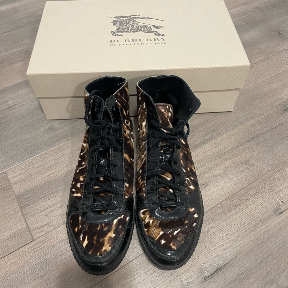 Burberry High Top Sneakers (eu size 37, uk 4)